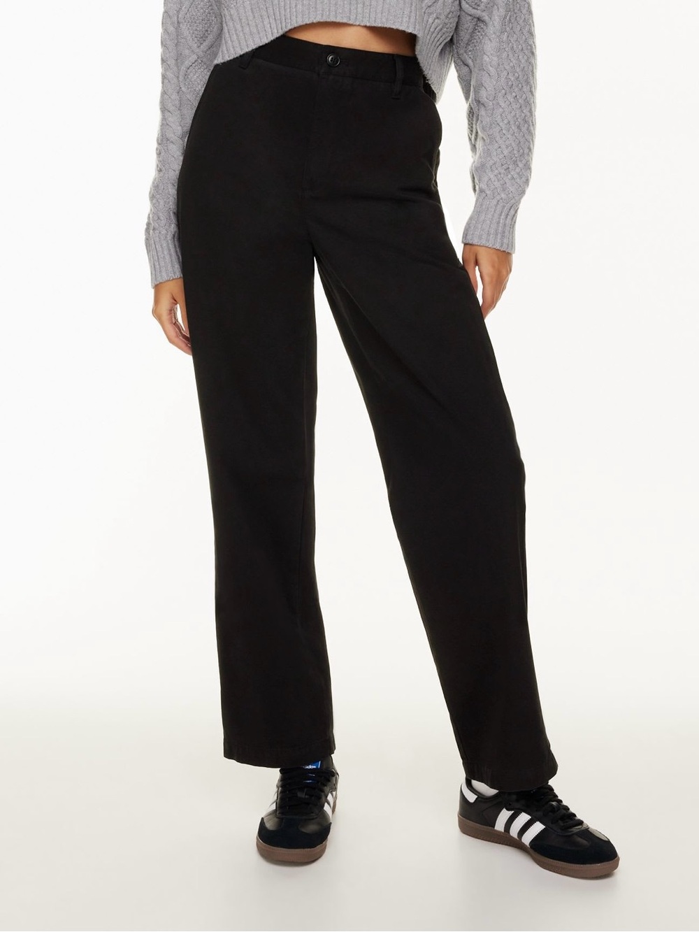 Aritzia Sunday Best Womens Jaden Pant Size 4 High Rise Straight Leg Black